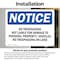 Signmission No Trespassing Not Liable For Damage To OSHA Notice Sign, Vinyl Decal, 7in W x 5in L, 2PK OS-2PACK-NS-D-57-L-14946 - alternate 6